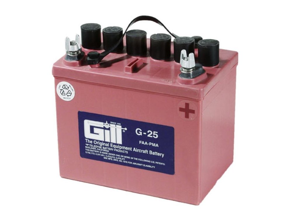 Gill G-25 Dry Charged Aircraft Battery