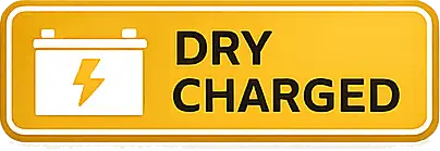 Dry Charged Aircraft Battery Badge