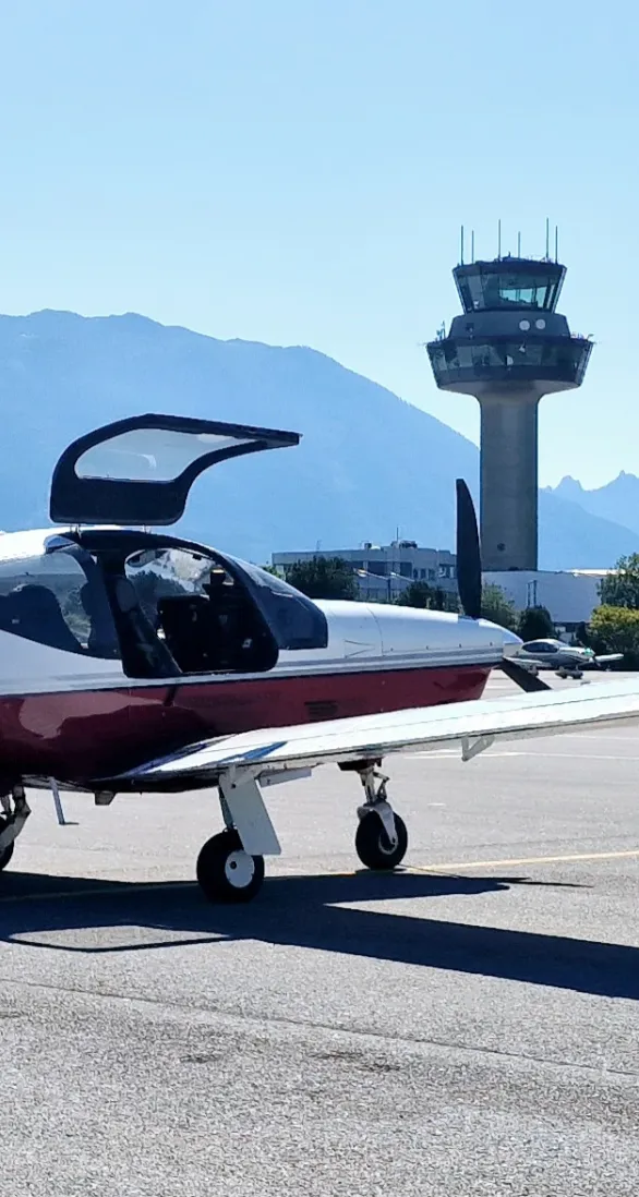 Socata TB21 in Salzburg airport Socata TB21 in Salzburg airport